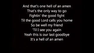 One Hell Of An Amen Brantley Gilbert Lyrics