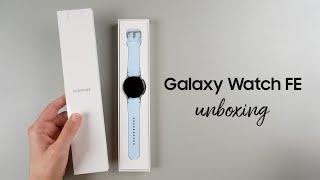 Samsung Galaxy Watch FE Unboxing (Silver Case + Blue Band)