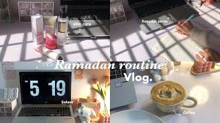 Ramadan routine 2024  ༘⋆ | studying, watching ramadan series, skin care & more…