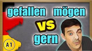 How to say 'LIKE' in German and the difference between "gefallen" & "mögen" 