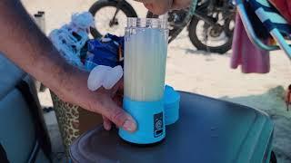 Portable Personal Blender That Crushes Ice- Makes a great frozen cocktail!