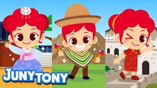 Traditional Clothes From Around the World | Travel Around the World | Explore World Song | JunyTony