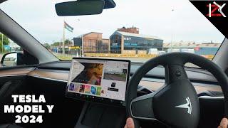 NEW Tesla Model Y 2024 Quick Test Drive - How To Get Test Drive At Tesla  - How To Drive A Tesla