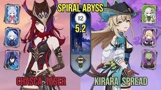 C1 Chasca Taser + C5 Kirara Spread | Spiral Abyss 5.2 | Genshin Impact