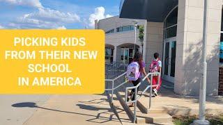 PICKING KIDS FROM THEIR NEW SCHOOL IN THE USA