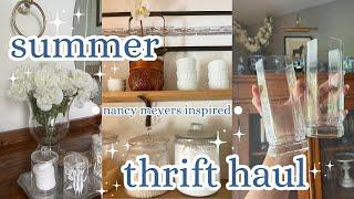 Summer HOME DECOR Thrift Haul INSPIRED BY THE NANCY MEYERS AESTHETIC