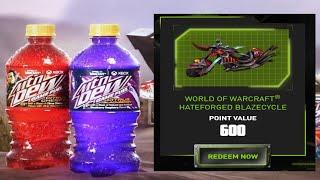 WoW's 20th Anniversary Mountain Dew Promotion ~ Hateforged Blazecycle