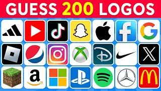 Guess the Logo in 3 Seconds  200 Famous Logos | Logo Quiz 2025