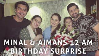 MINAL & AIMANS 12 AM BIRTHDAY SURPRISE! 