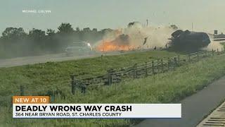 Person killed in wrong-way crash on 364 in St. Charles County