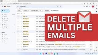 Bulk Delete Emails in Gmail