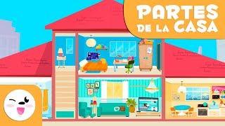 Aprende las habitaciones de la casa | Vocabulario para niños