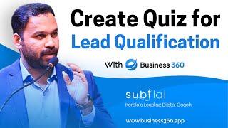 Create quiz for lead generation & lead qualification | Subilal K