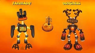 Fanmade Vs Original Fire Haven And Fire Oasis Epic Wubbox Comparison ~ My Singing Monsters