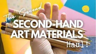 SECOND-HAND ART MATERIALS HAUL! - An Illustrator’s Daily-ish Vlog 365