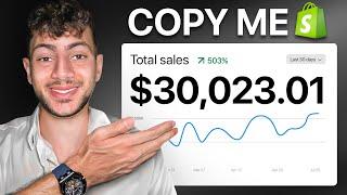 copy me and make $30,000 a month dropshipping