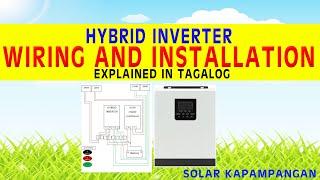 HYBRID INVERTER WIRING AND INSTALLATION (TAGALOG)