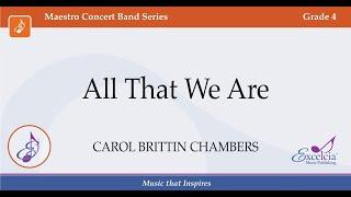 All That We Are - Carol Brittin Chambers