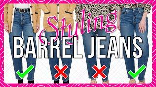 Dos & Don'ts Of BARREL JEANS For Fall! ONE Of This Years Biggest Jeans Trends! #fashiontrends2024