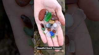 STUNNING Sea Glass On Michigan's Lake Huron! #treasure #history #treasurehunting #seaglass