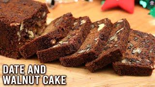 Dates Walnut Cake | How To Make Eggless Cake | Easy Cake Recipe | Christmas Special | Varun