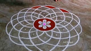 Margazhi madham Rangoli  simple method kolam  Friday muggulu