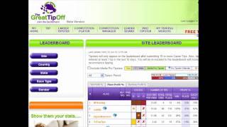 Marketing your tipping website at theGreatTipOff.com (2of3) Performance Widgets