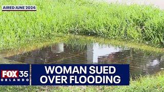 Florida woman being sued for putting concrete in neighborhood storm drain