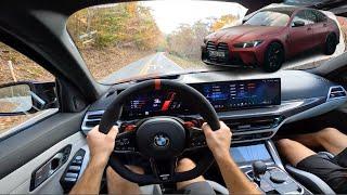 2025 BMW M3 xDrive Competition: POV Mountain Drive, Exhaust and ASMR!