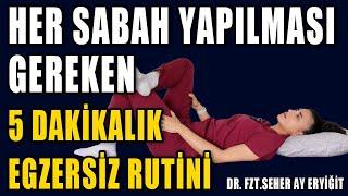 HER SABAH YAPILMASI GEREKEN 5 DAKİKALIK RUTİN #aktifizyo #fiziktedavi #belağrısı #boyunağrısı