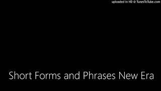 Short Forms and Phrases New Era