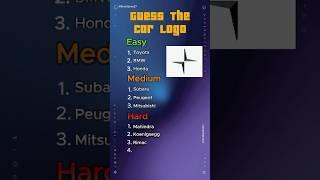 Guess the Car Logo  Only 1% Can Beat Level Hard! #ytshorts #mindbendingquiz #riddles