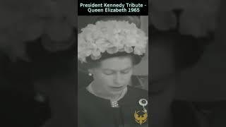 Queen's Tribute to JF Kennedy in 1965 #queenelizabeth #kennedy