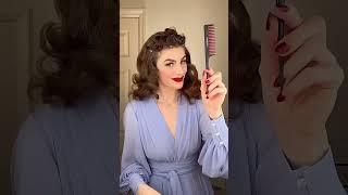 Rita Hayworth ‘Gilda’ 1940s Curls | Shag Styling Series Hair Tutorial | #shorts #hair