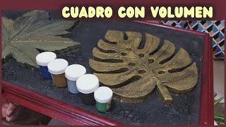 DIY CUADRO DECORATIVO CON RELIEVE /Liliana Muñoz