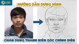 Phần 1: Dựng hình chân dung thanh niên góc chính diện | Võ Tấn Thanh | CMC