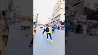 Inline speed Skating on Karachi Road#freestyle #shorts #sameerskater #indianskater #2022 #skater