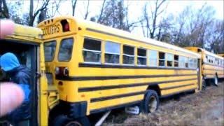 OLD RETIRED CANADIAN SCHOOL BUSES IN ST JULIE QUEBEC - PART 2 OF 2