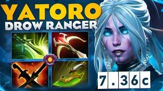 Yatoro УНИЧТОЖАЕТ ПРОТИВНИКОВ НА ДРОВКЕ В СЛОЖНОЙ ИГРЕ| Drow Ranger 7.36c