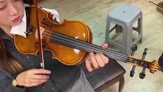 11.23 CHRISTINA VIOLIN V11-2 4/4 SIZE SOUND TEST