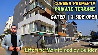 4BHK Corner Builder Floor in Gated Township at Anant Raj Estate | Sec 63A Gurgaon | Private Terrace