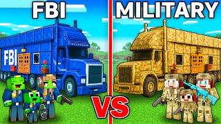 Mikey FBI vs JJ MILITARY Family Truck House Battle in Minecraft - Maizen