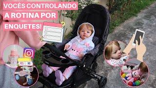 VOCÊS CONTROLANDO POR UMA MANHÃ A ROTINA DA EVA POR ENQUETES!