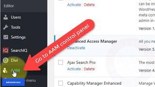 [AAM] How to Hide any admin menu link for any user role