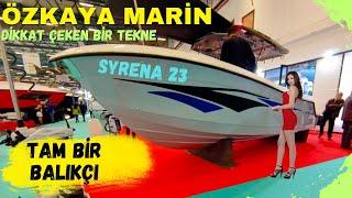 TAM BİR BALIKÇI TEKNESİ. ÖZKAYA MARİN SYRENA 23.  7 M Off Shore. TÜYAP #balık #balıkavı #teknefuarı