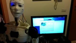 InMoov FaceTracking using an OdroidU3-Myrobotlab