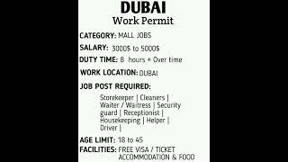 Latest Dubai Jobs 2022-Dubai Mall jobs