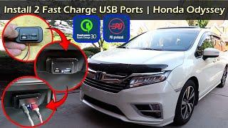 Install Fast Charging USB Port In Honda Odyssey | 2018-2020