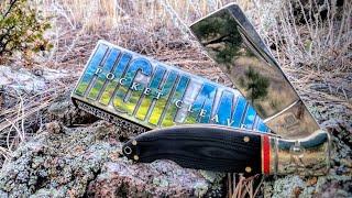 ~ Large Single Blade ~ ROUGH RYDER HIGHLAND POCKET CLEAVER RR2044 ~ Try to look at the blade on this