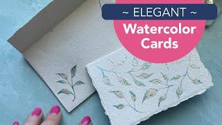 Fine Art Stationery Featuring a Watercolor Painting Tutorial by Victoria Grigaliunas